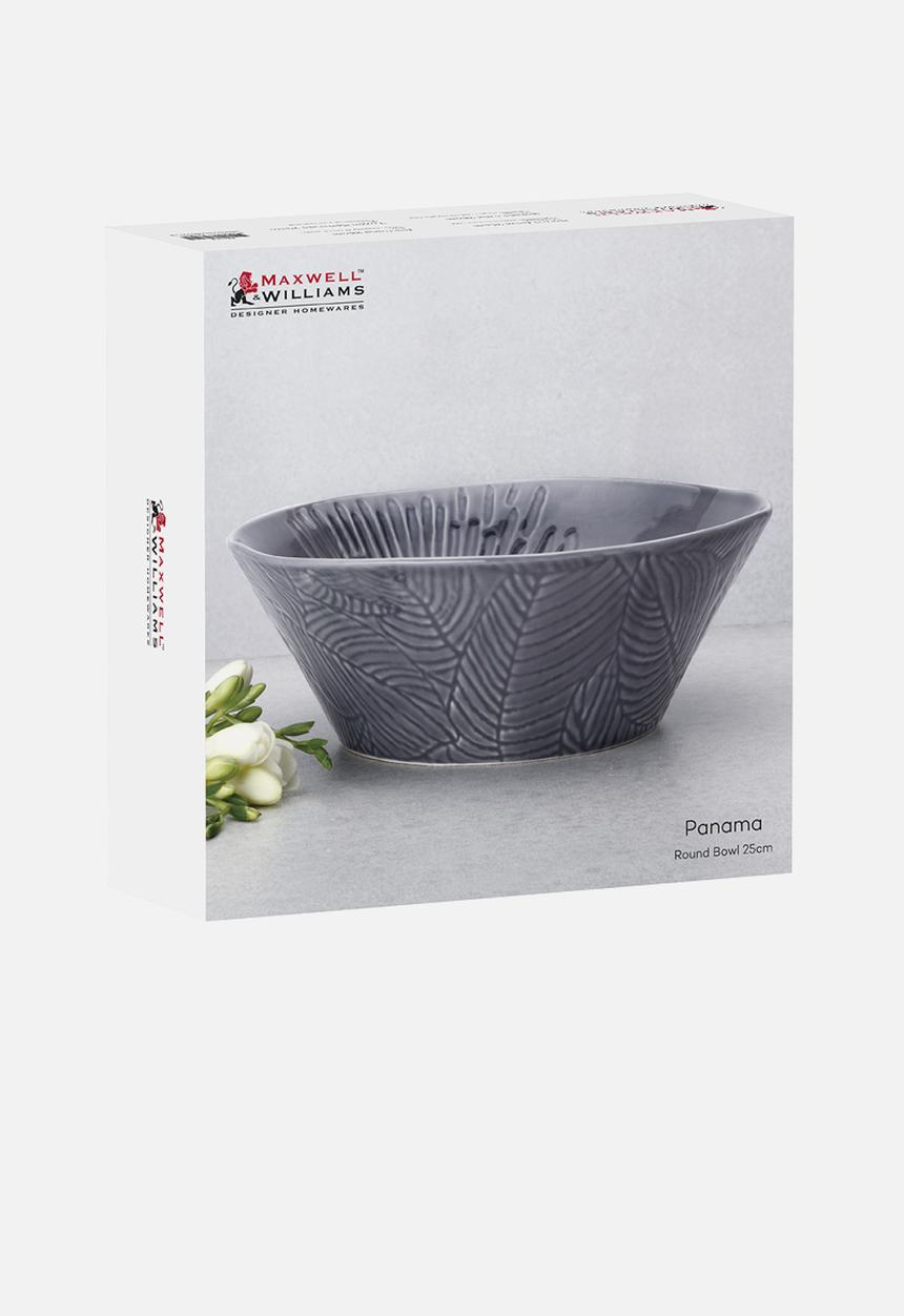 Maxwell & Williams - Panama round serving bowl - dark grey