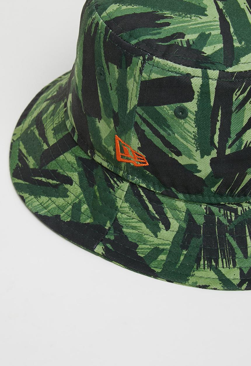 New Era - Bucket camo tapered newera - green & black 