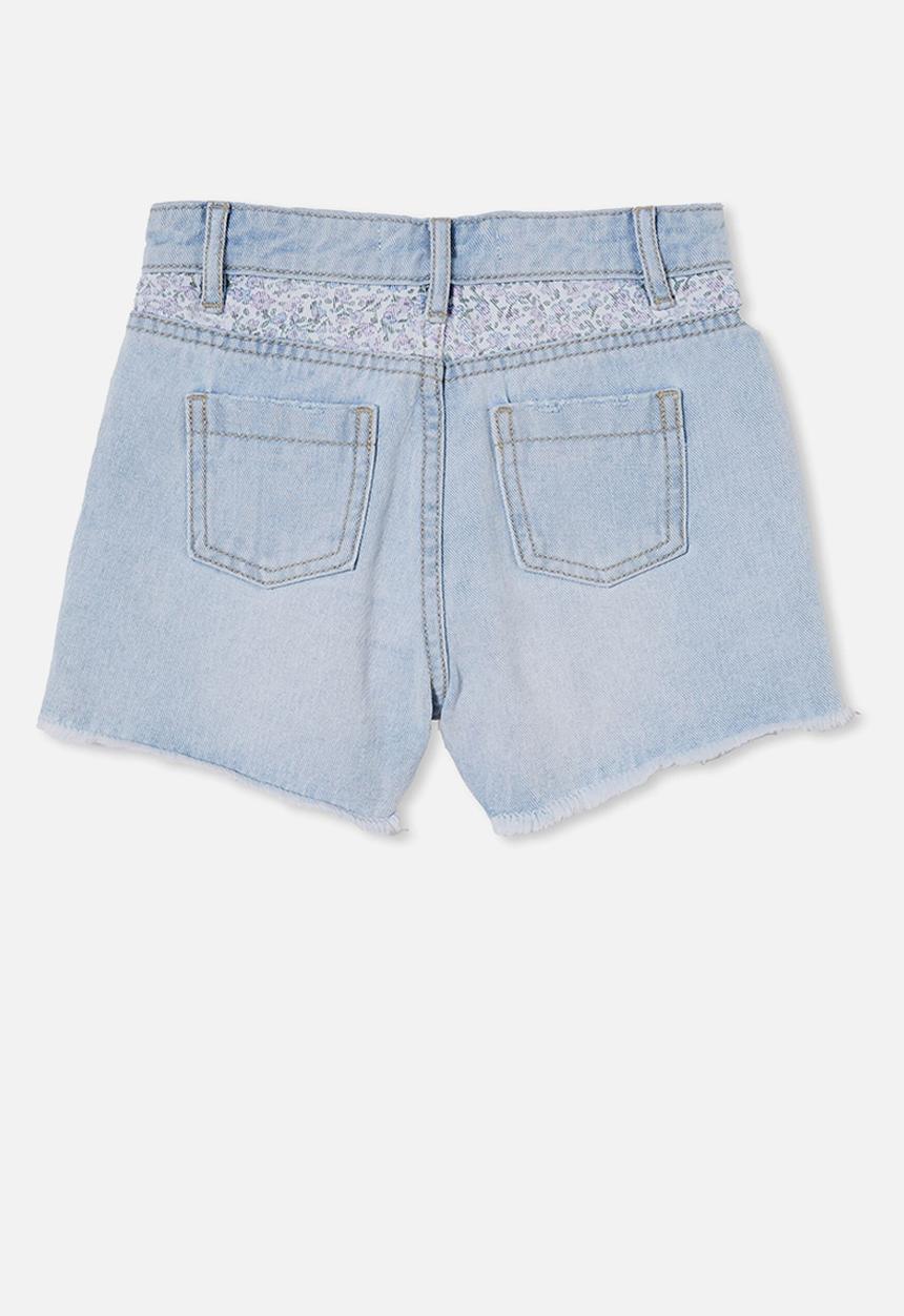 Cotton On - Sunny denim short  - bleach wash