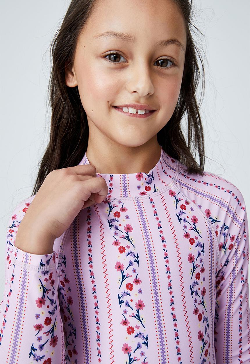 Cotton On - Lydia one piece  - pale violet/nashville floral stripe