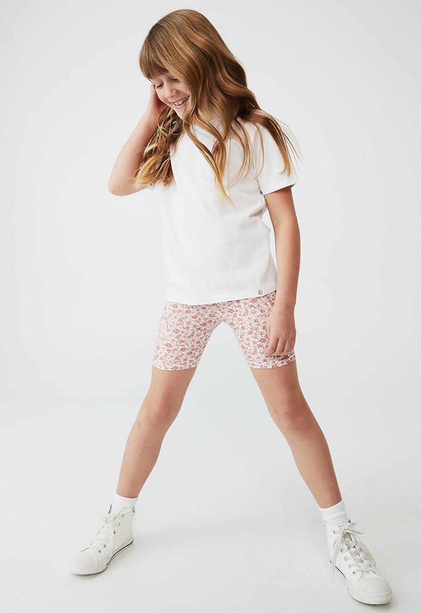 Cotton On - Hailey bike short  - vanilla/pink torquay floral
