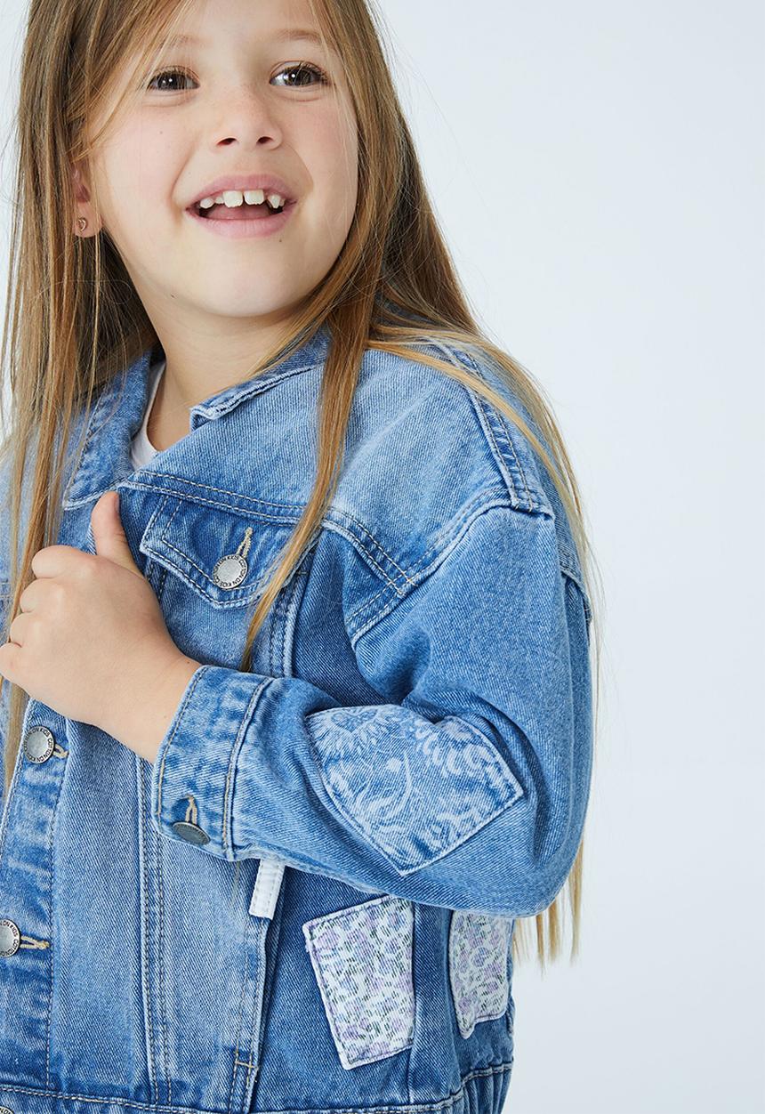 Cotton On - Emmy oversized denim jacket  - weekend wash/patches