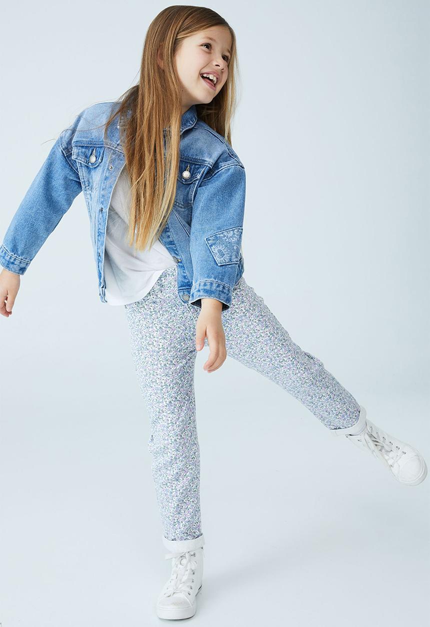 Cotton On - Emmy oversized denim jacket  - weekend wash/patches