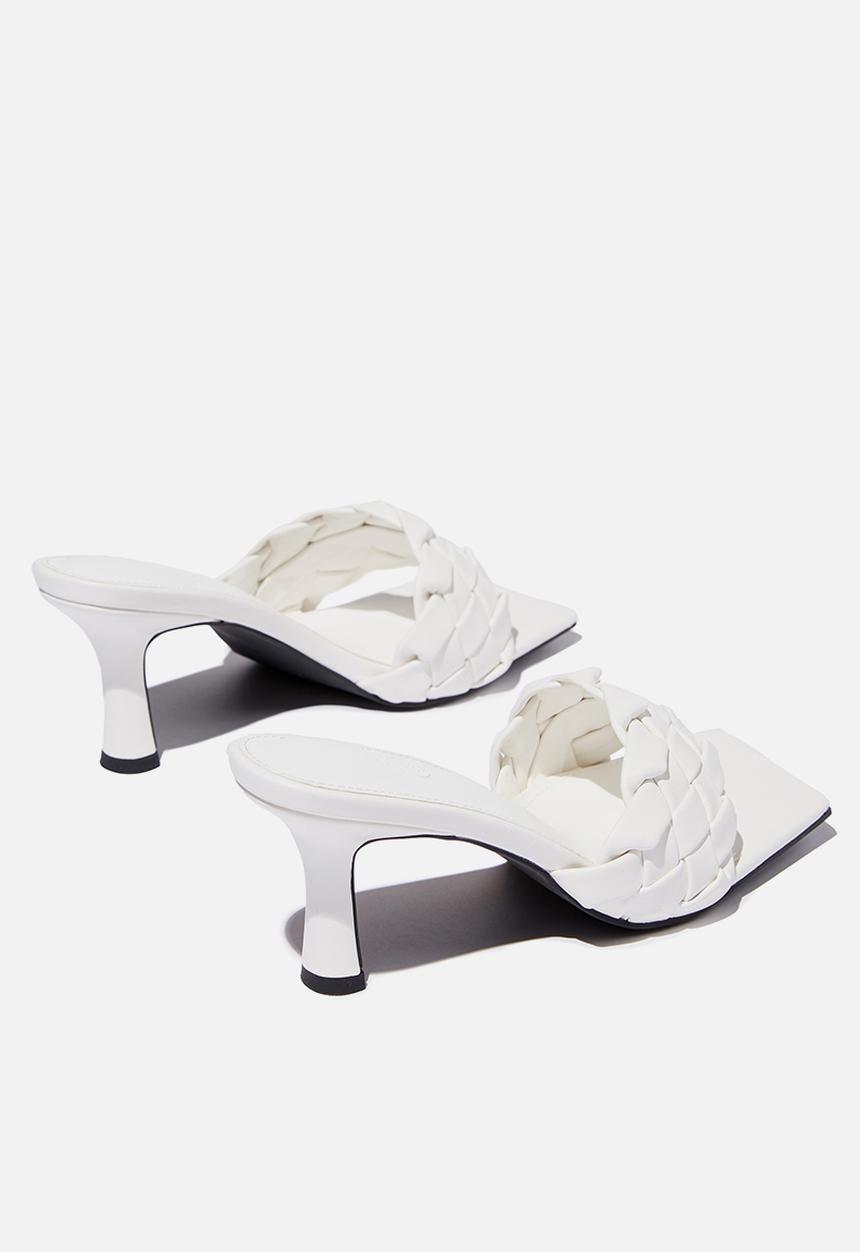Cotton On - Harper braided mule - white pu