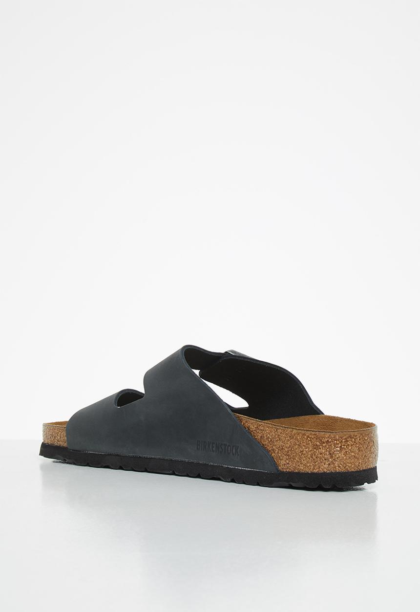 Birkenstock - Arizona waxy leather regular - black