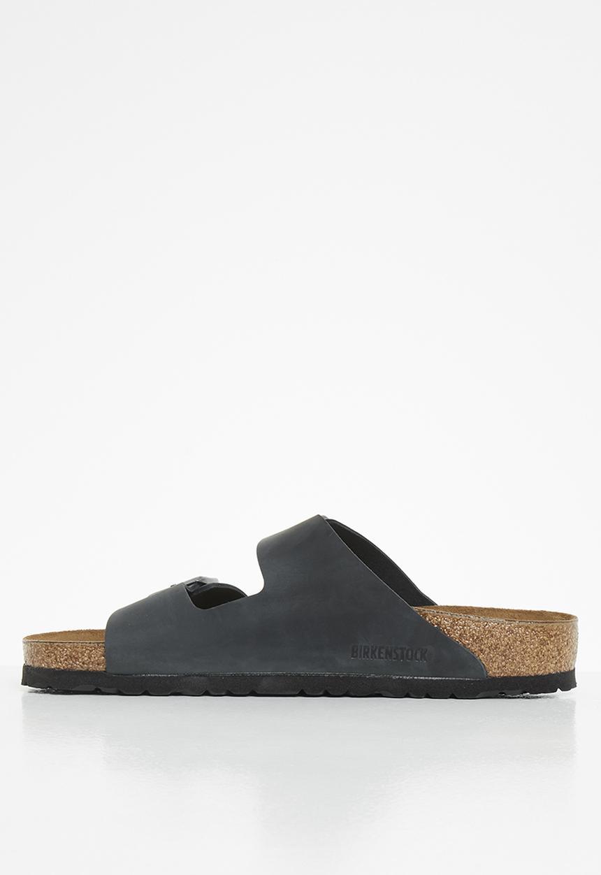 Birkenstock - Arizona waxy leather regular - black