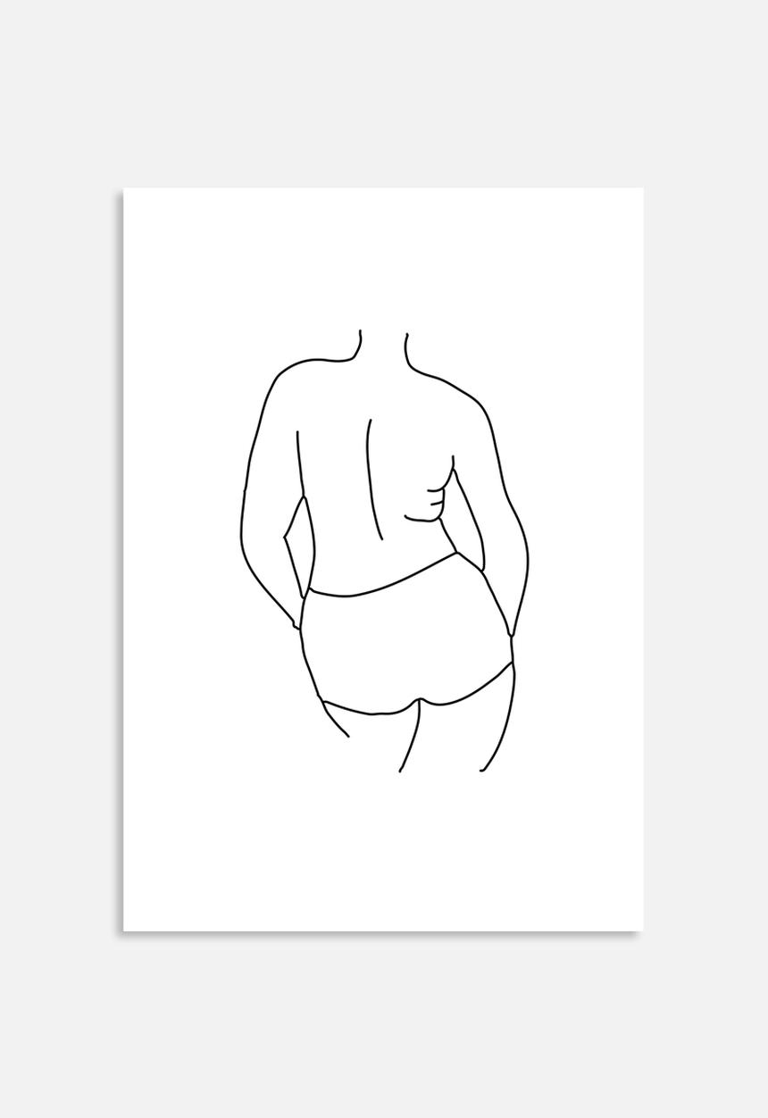 Sugar & Vice - Three women line drawing wall art bundle