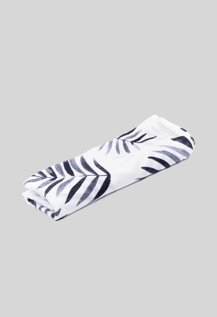 Miilk - Palm leaf muslin - black & white