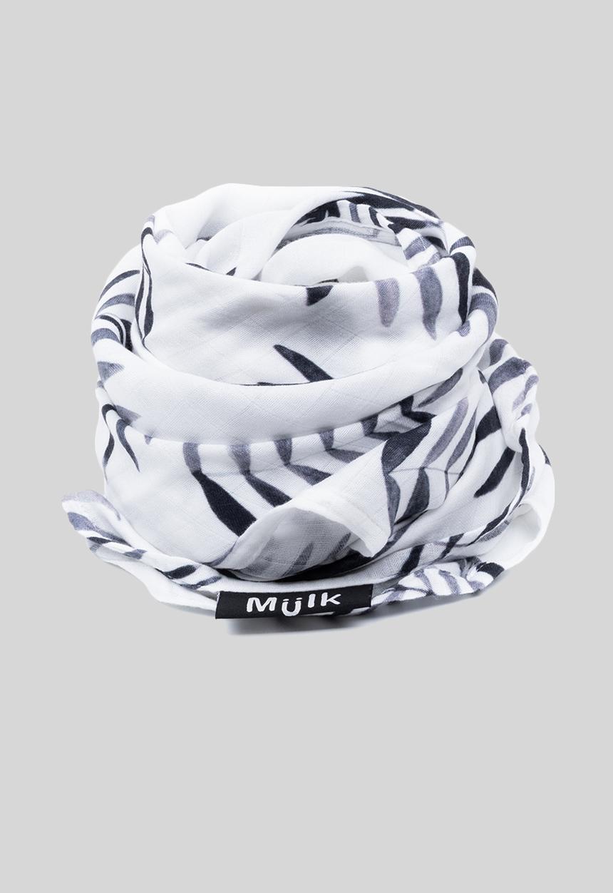 Miilk - Palm leaf muslin - black & white