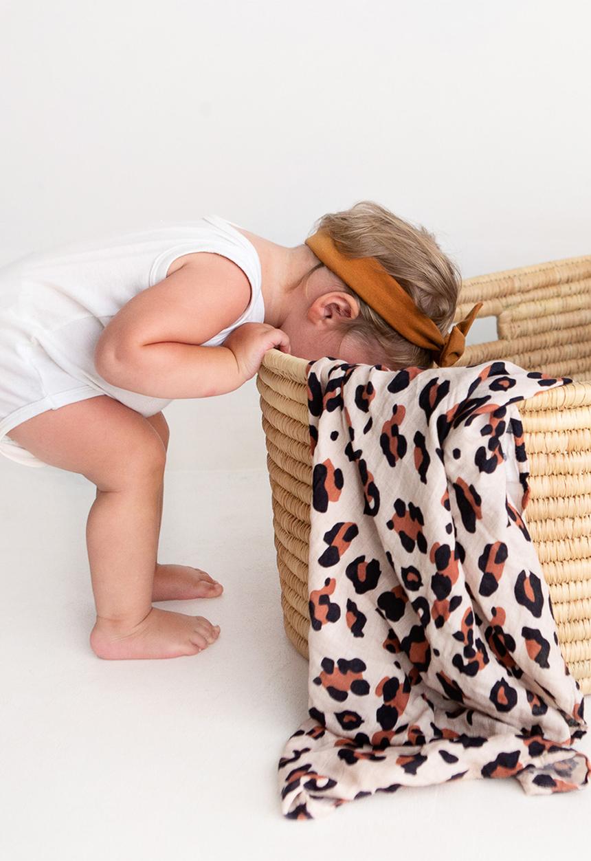 Miilk - Leopard print muslin - multi