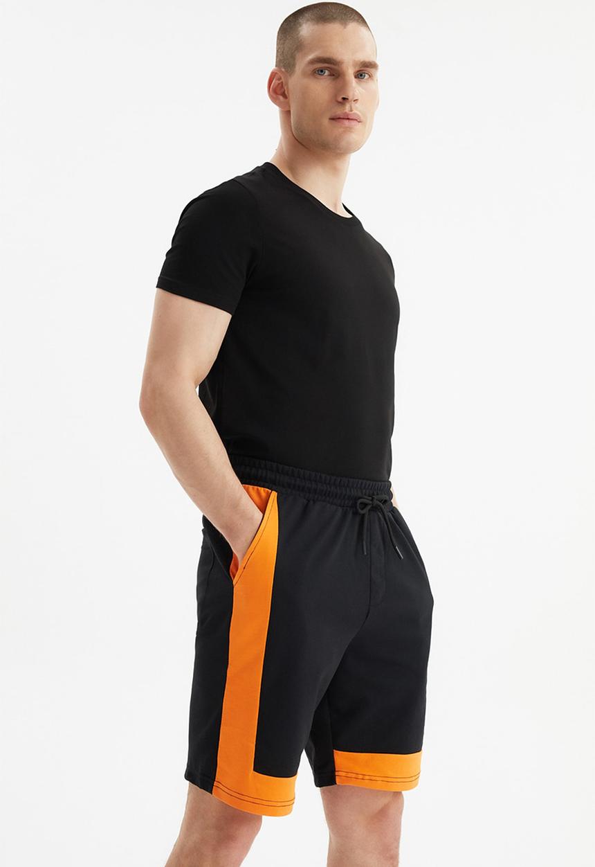 Trendyol - Side stripe fleece shorts - black