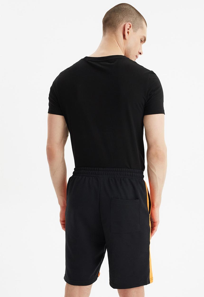 Trendyol - Side stripe fleece shorts - black