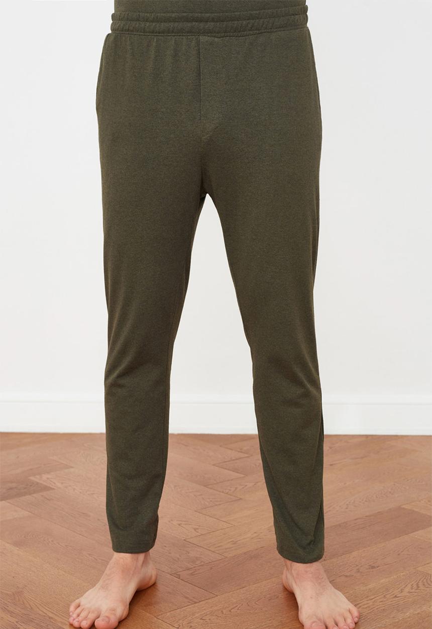 Trendyol - Short sleeve plain sleep set - khaki