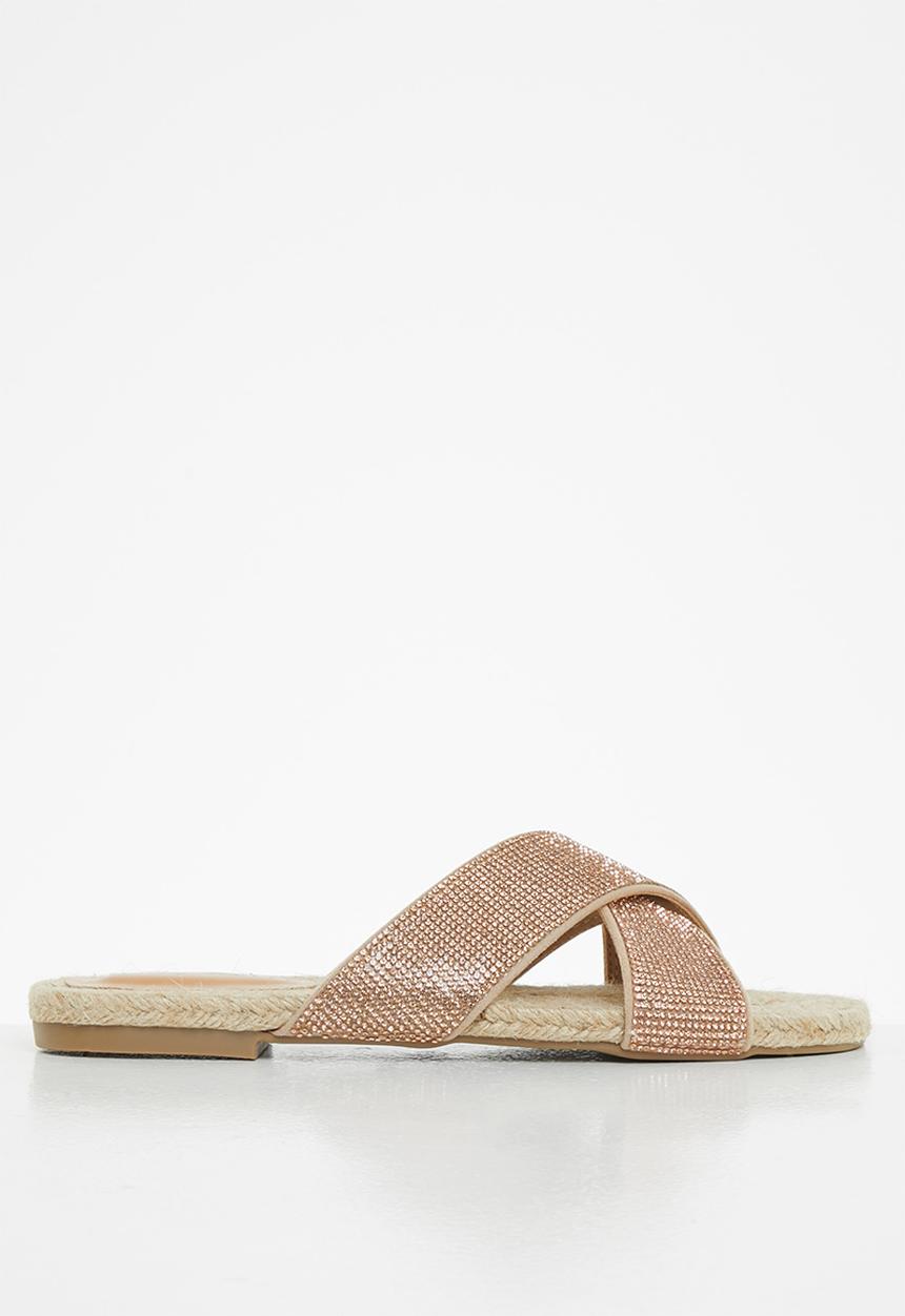 SISSY BOY - Vibing and thriving espadrille sandal - rose gold