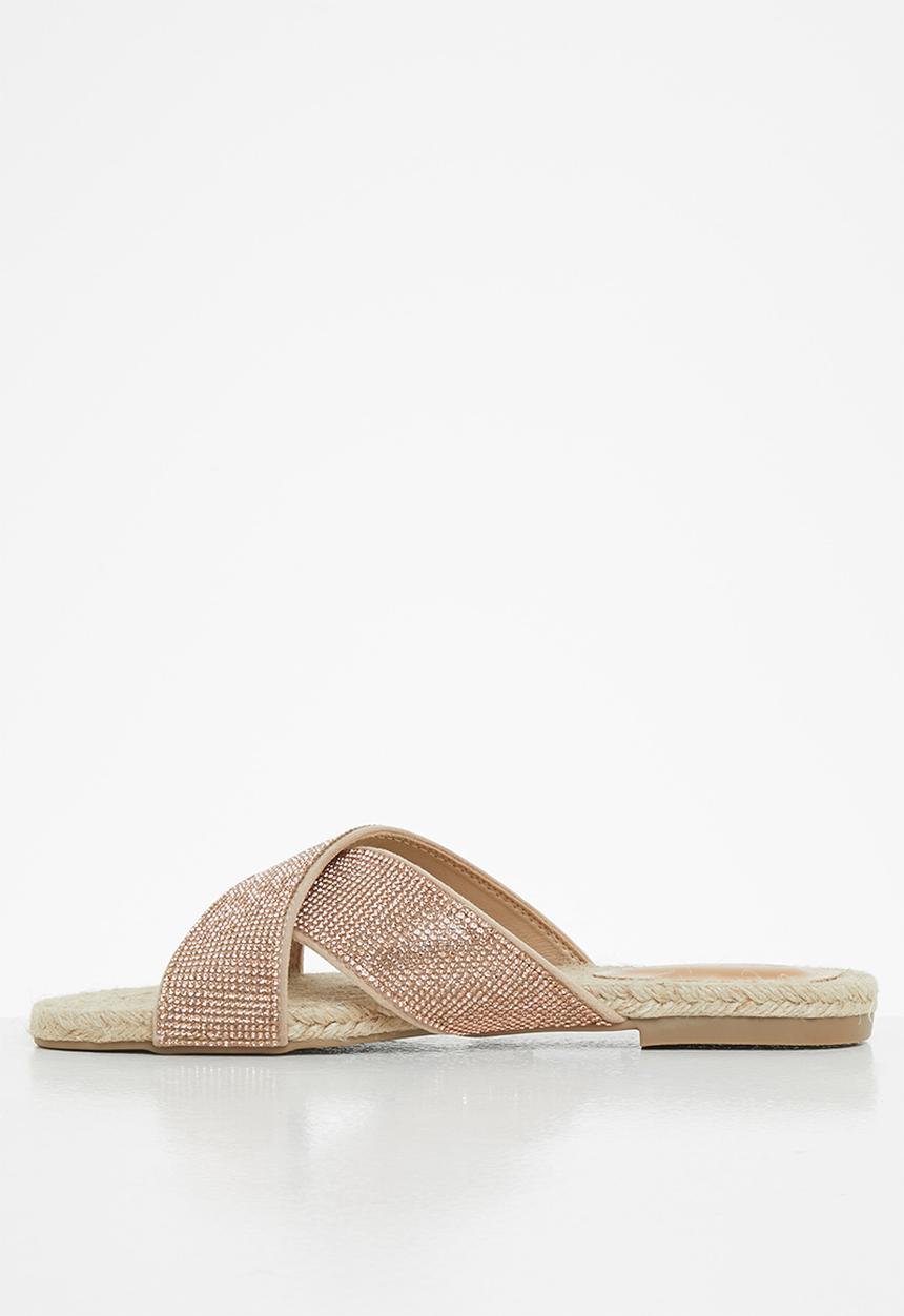SISSY BOY - Vibing and thriving espadrille sandal - rose gold