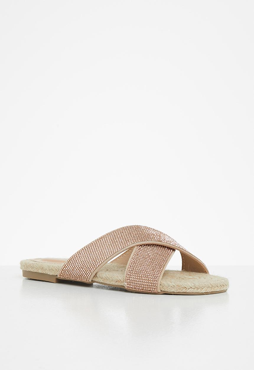 SISSY BOY - Vibing and thriving espadrille sandal - rose gold