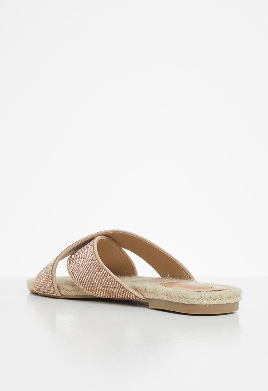 SISSY BOY - Vibing and thriving espadrille sandal - rose gold