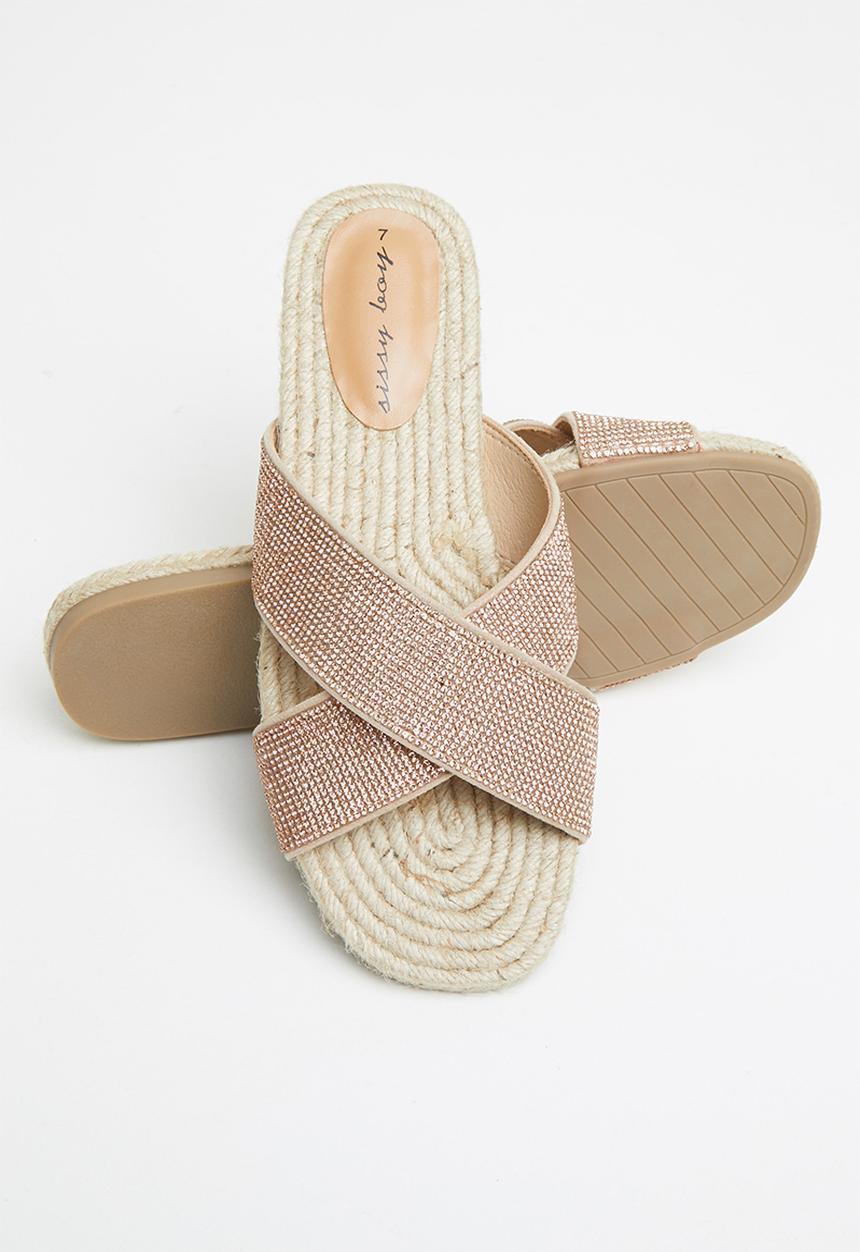SISSY BOY - Vibing and thriving espadrille sandal - rose gold