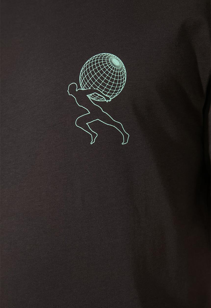 Trendyol - Sizwe back printed short sleeve tee - black