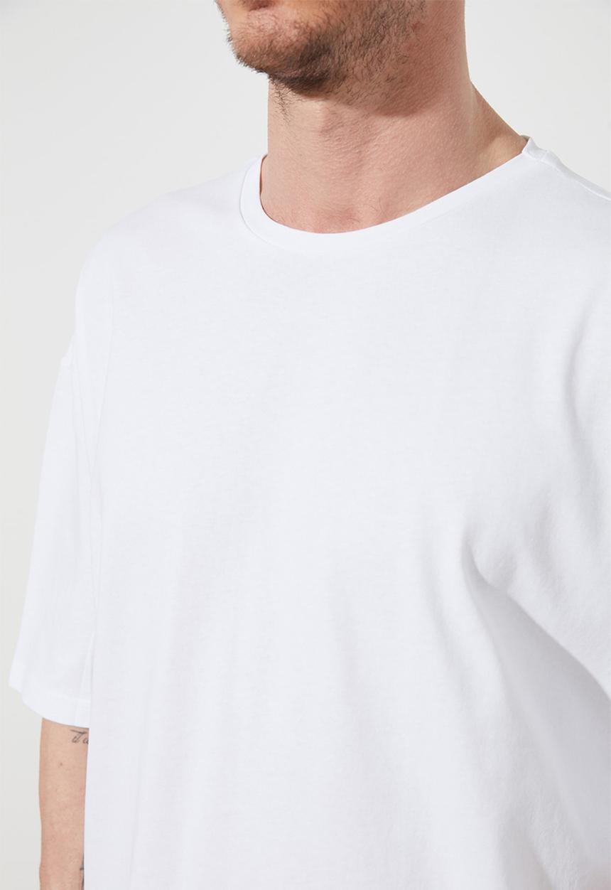Trendyol - Quarter sleeve length tee - white