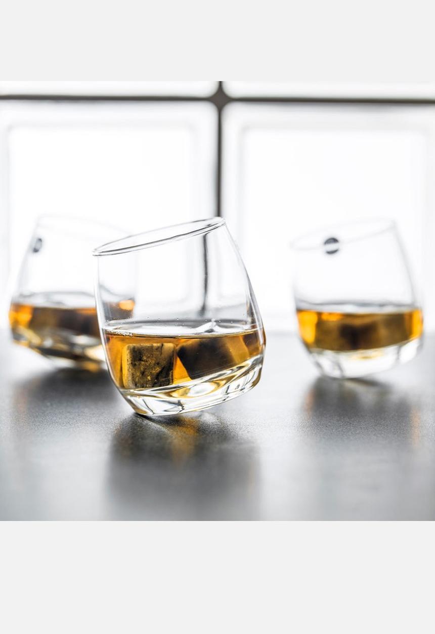 Sagaform - Whiskey rocking tumbler set of 6 - clear