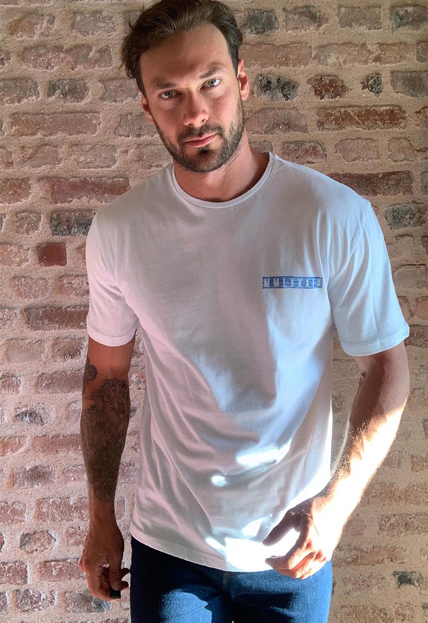 Trendyol - Arrows back print short sleeve tee - white