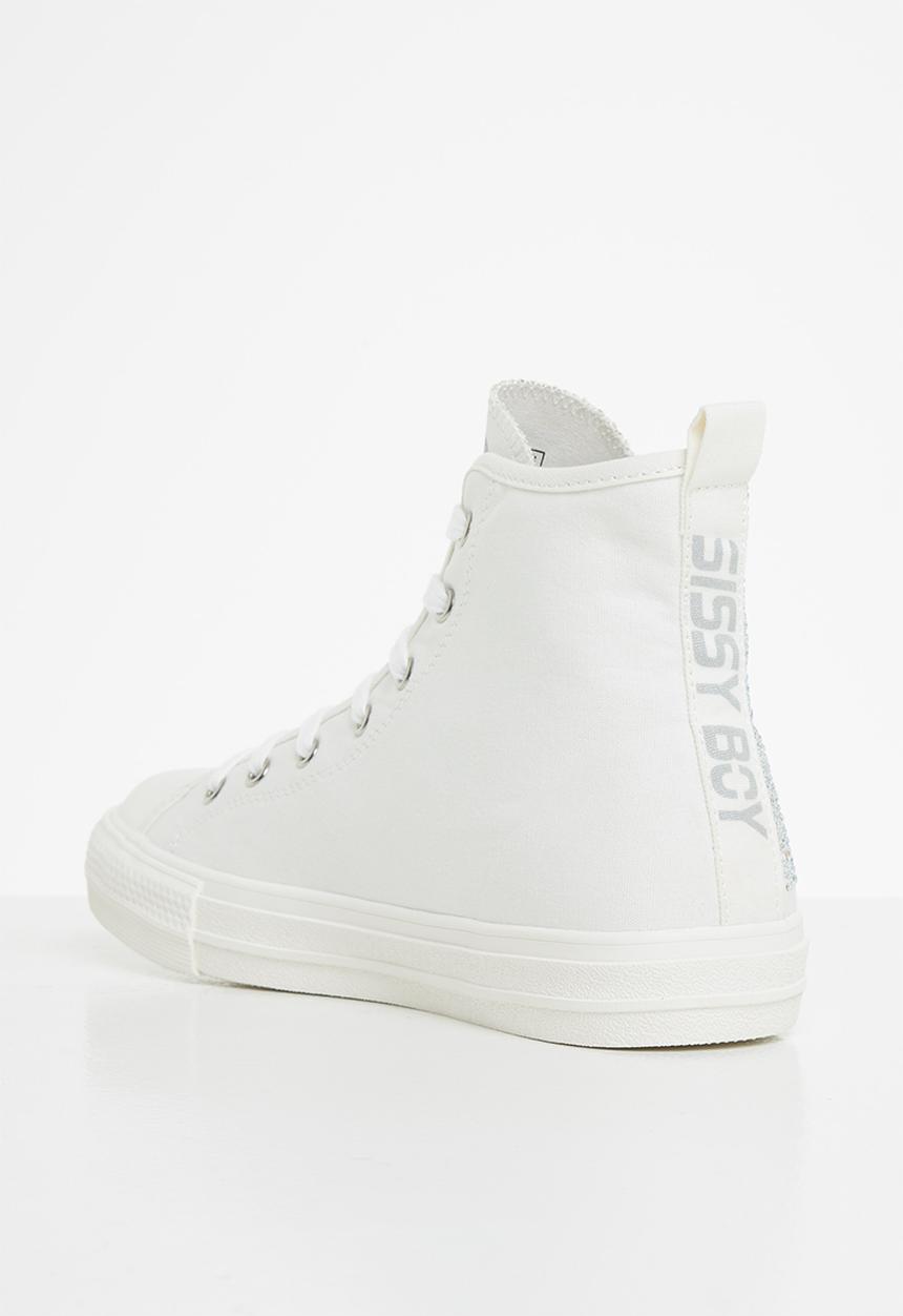 SISSY BOY - For the glitz sneaker - white & silver