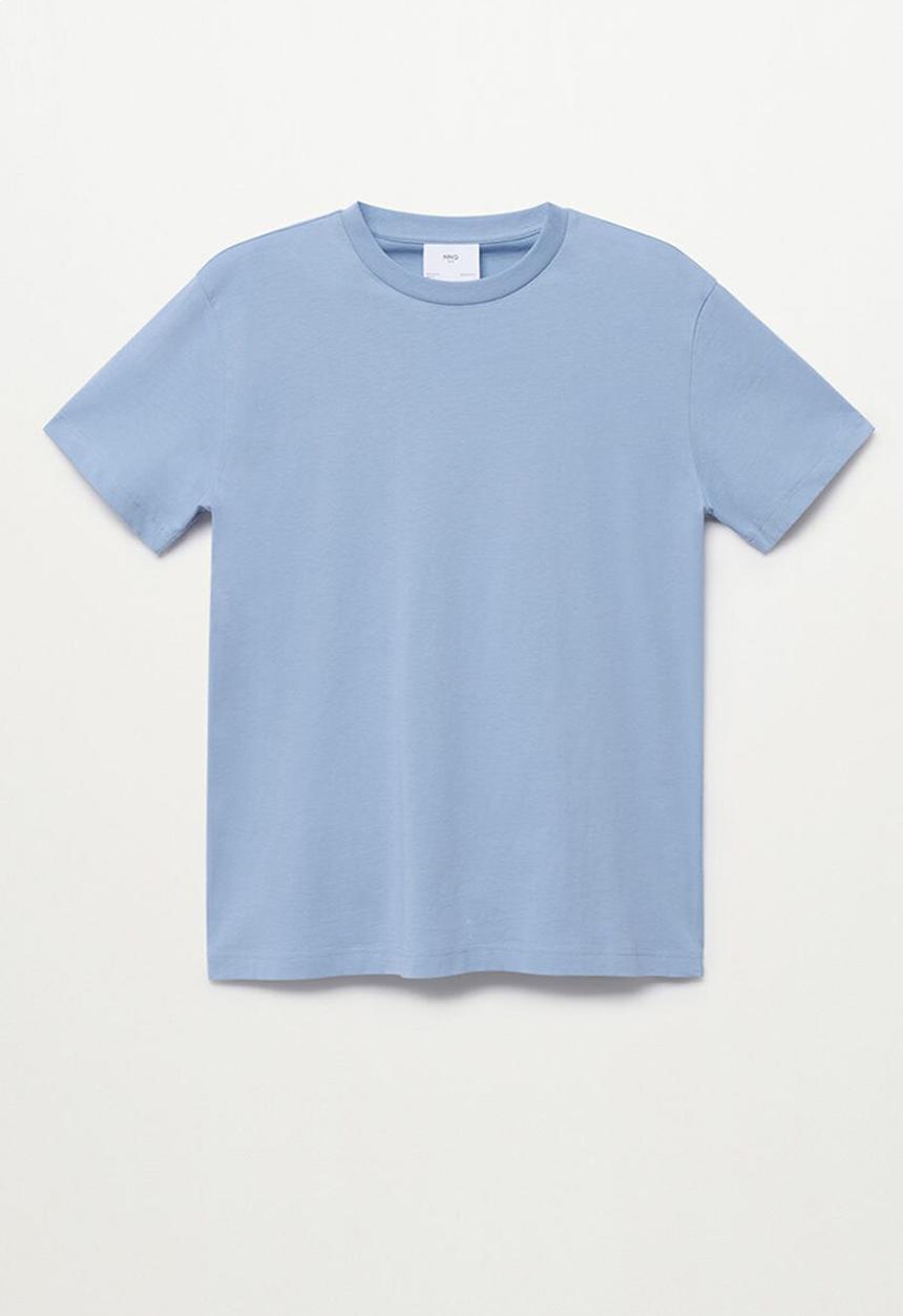 MANGO - T-shirt cherlo - medium blue