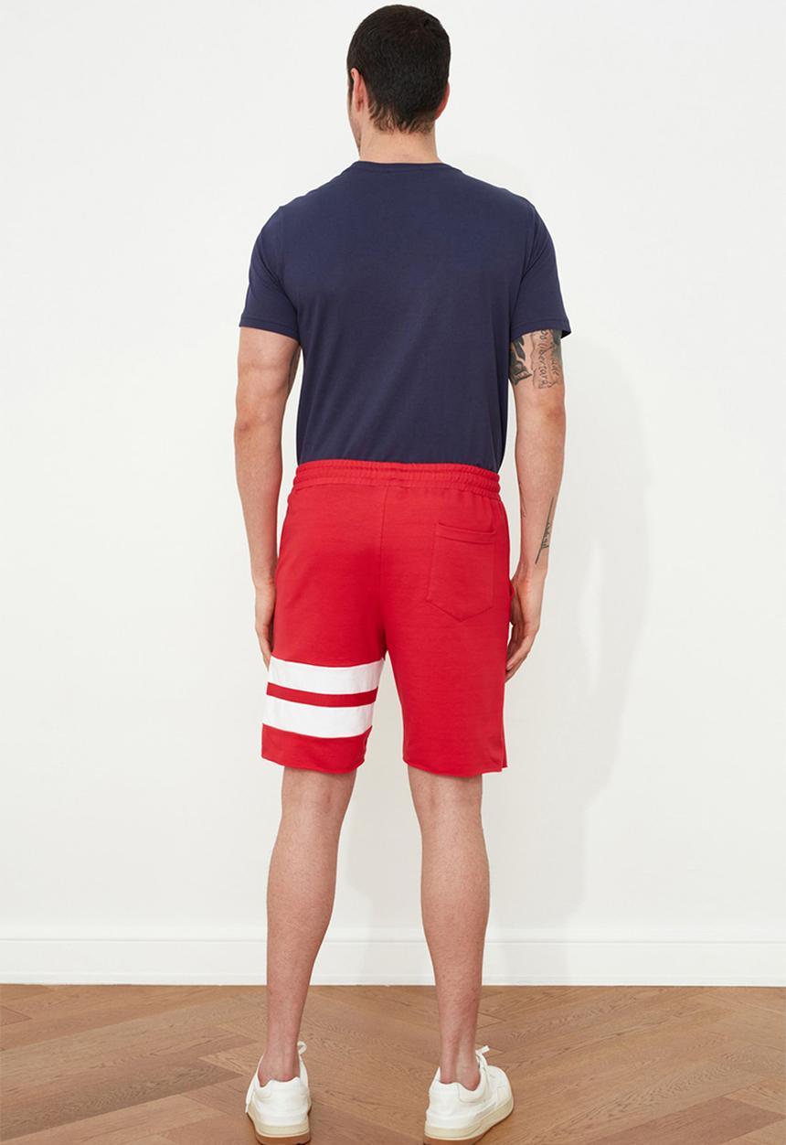 Trendyol - Leg stripe shorts - red