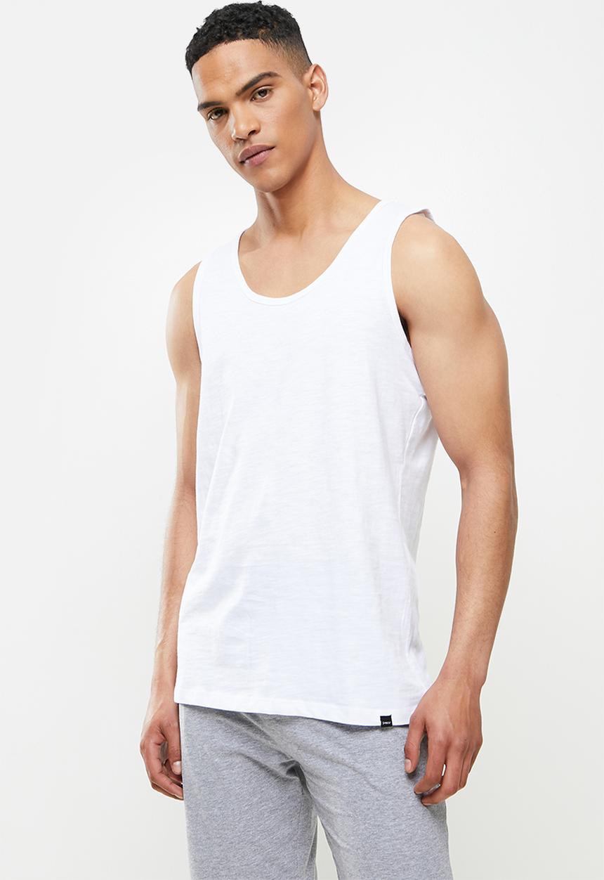 Superbalist - Core vest cotton slub - white 