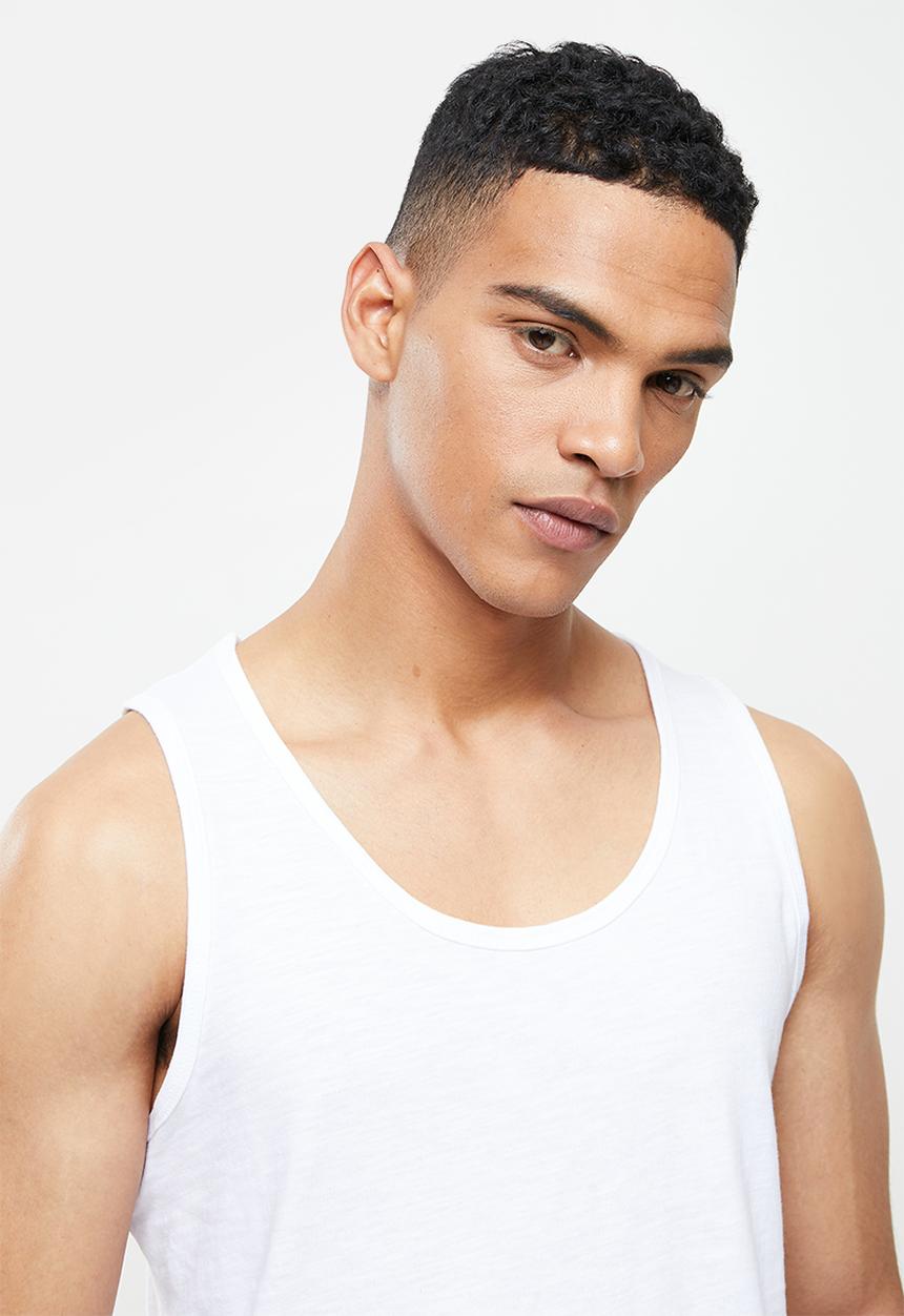 Superbalist - Core vest cotton slub - white 