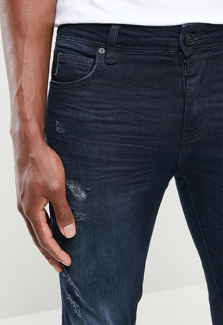 S.P.C.C - Dark horizon trench fit super skinny jeans - blue