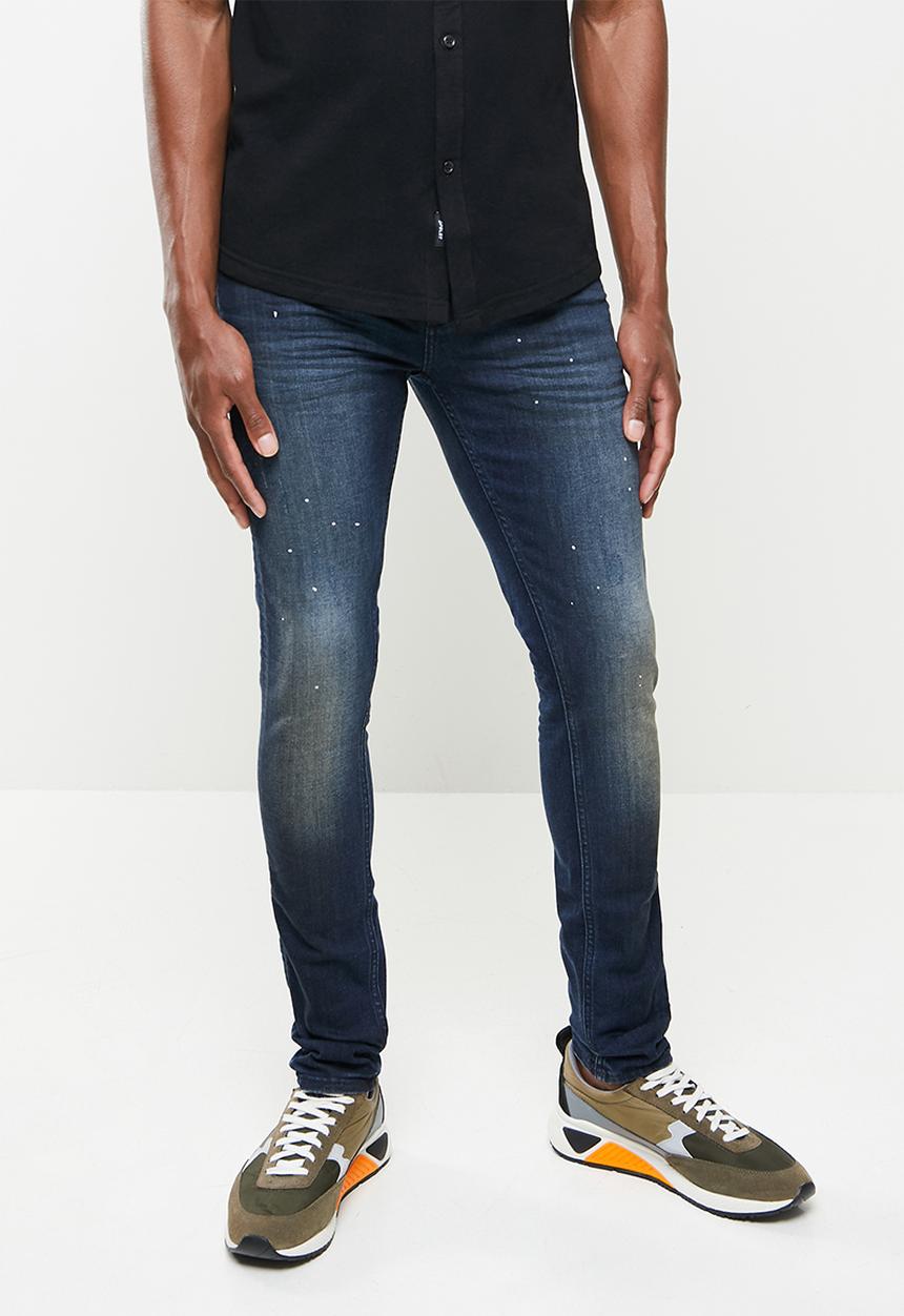 S.P.C.C - Stoker feather fit skinny jeans - blue