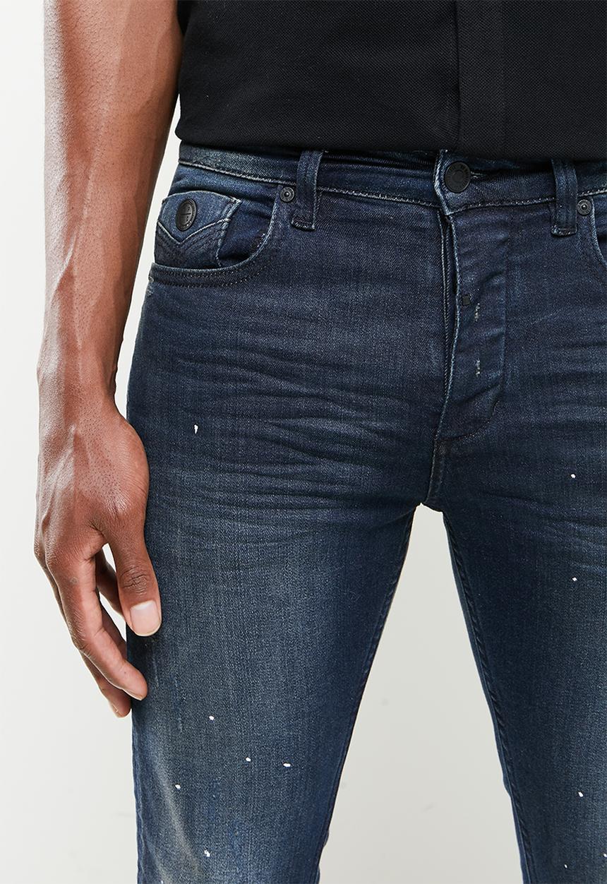 S.P.C.C - Stoker feather fit skinny jeans - blue
