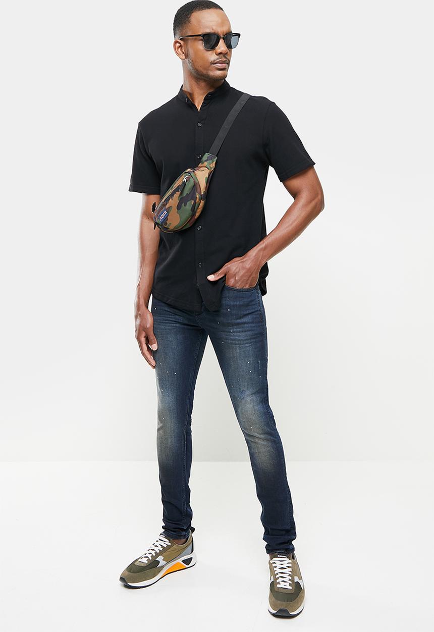 S.P.C.C - Stoker feather fit skinny jeans - blue
