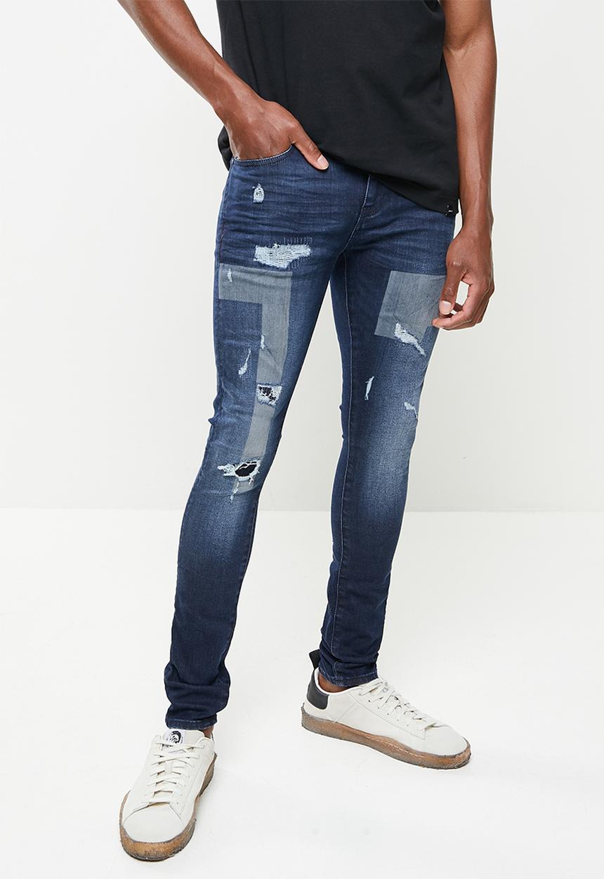 S.P.C.C - Tableau sabre fit tapered leg jeans - blue