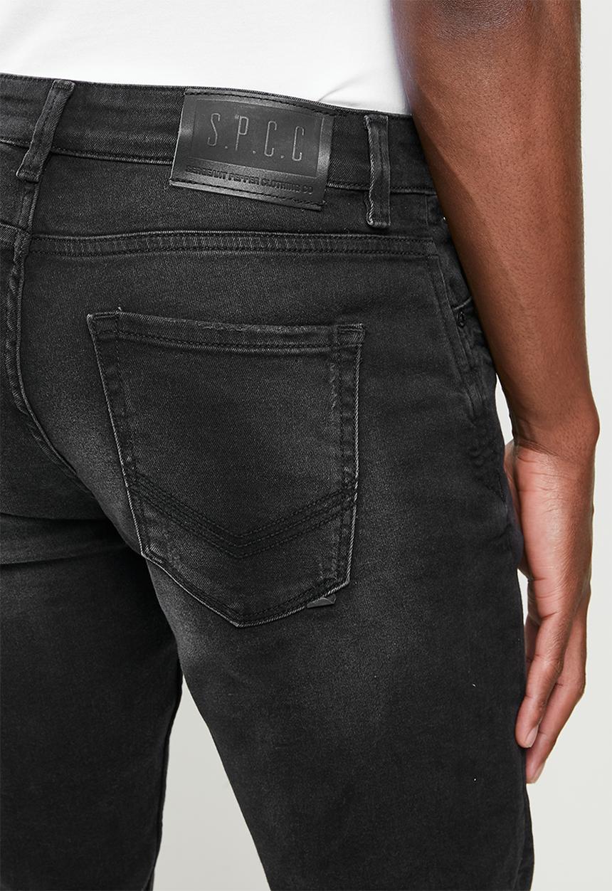 S.P.C.C - Dark undertow feather fit skinny jeans - black