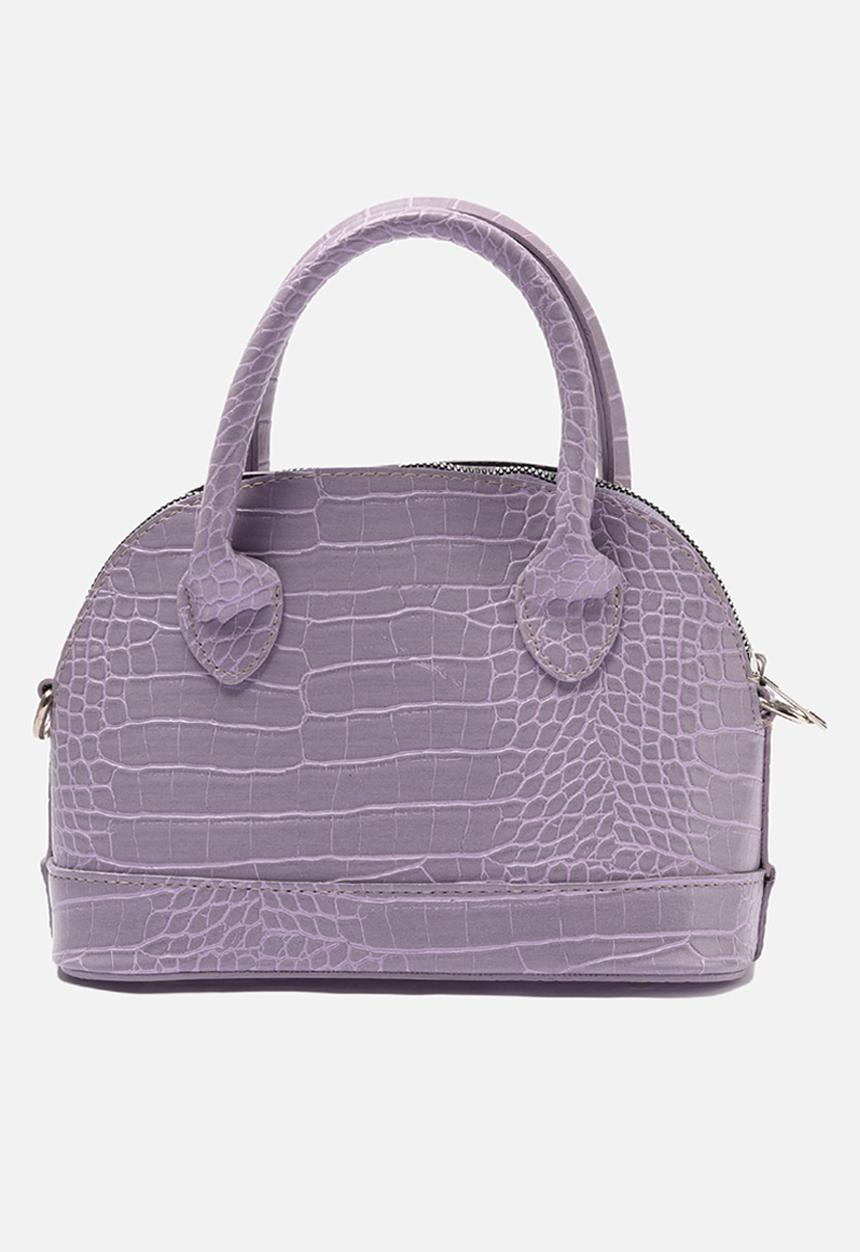 Trendyol - Faux croc shoulder bag - lilac