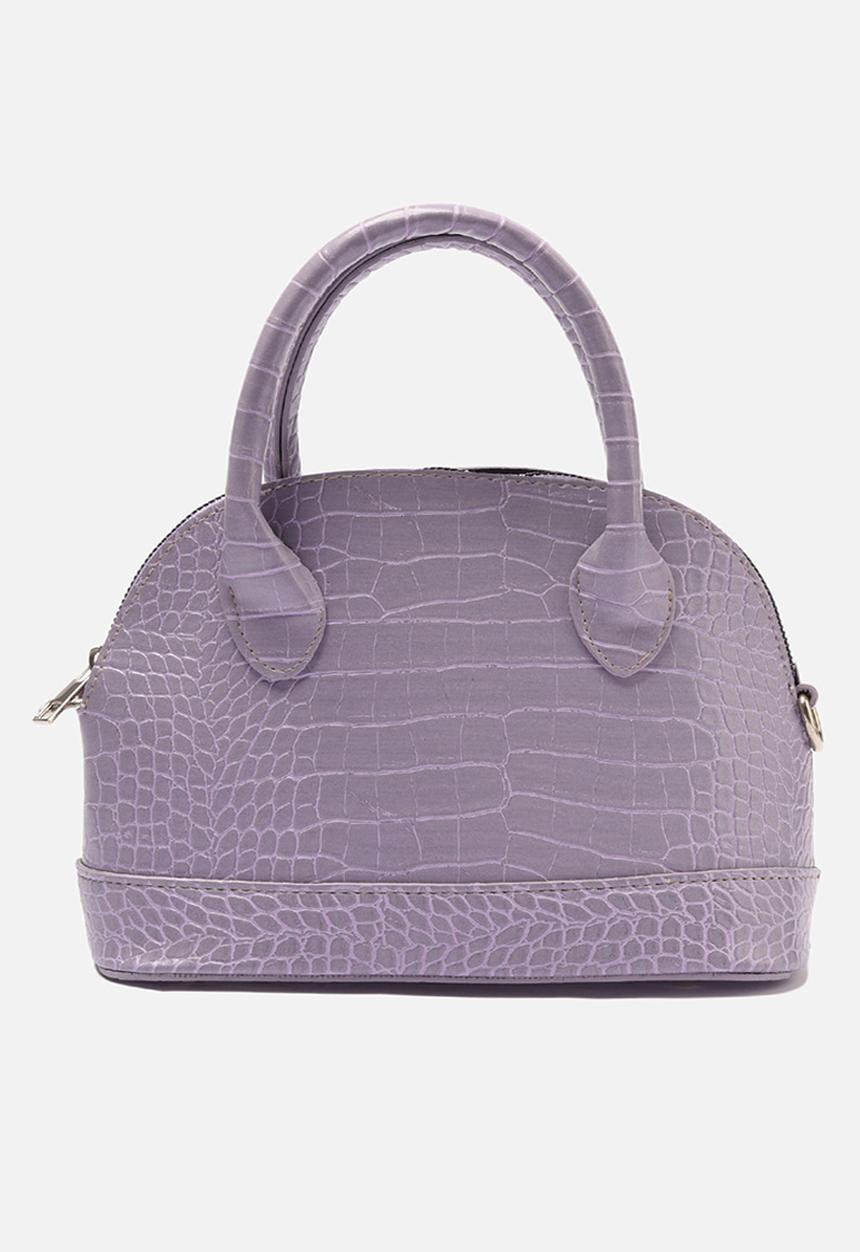 Trendyol - Faux croc shoulder bag - lilac