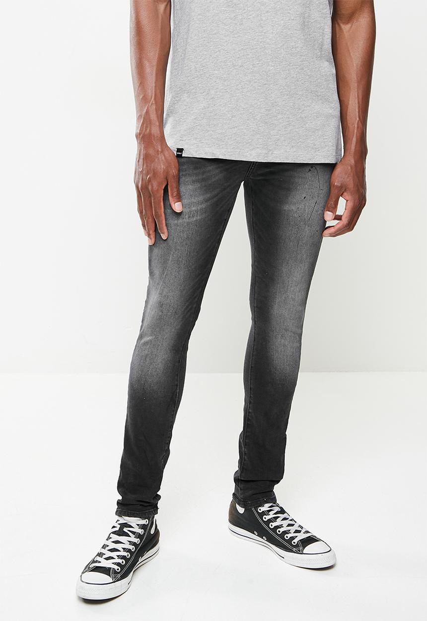 S.P.C.C - Pollux trench fit super skinny jeans - black