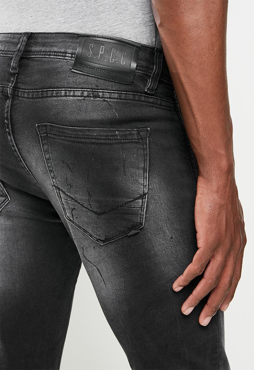 S.P.C.C - Pollux trench fit super skinny jeans - black