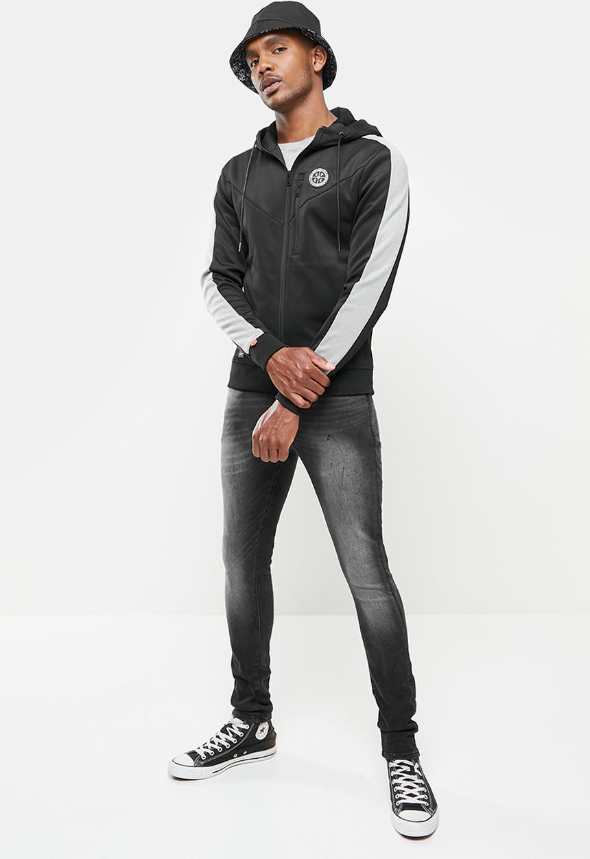 S.P.C.C - Pollux trench fit super skinny jeans - black
