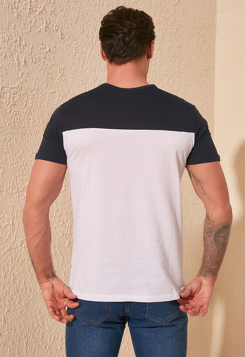 Trendyol - Stripe short sleeve tee - navy