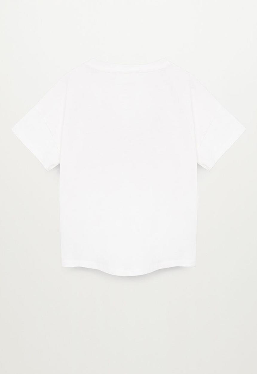MANGO - Mlogo8 short sleeve tee - white