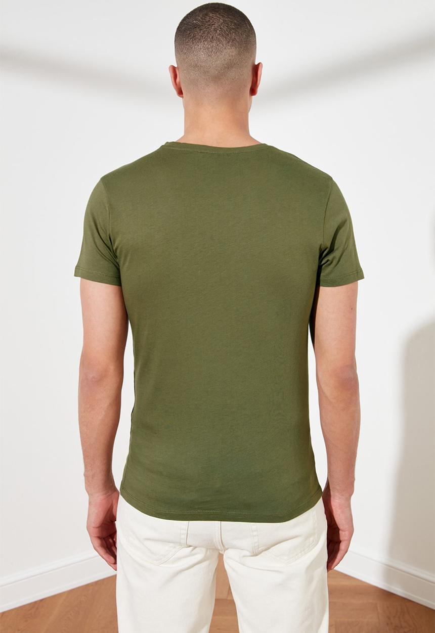 Trendyol - Dean short sleeve plain tee - khaki