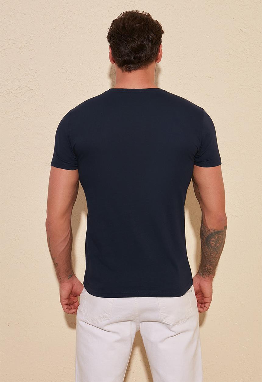 Trendyol - 93 printed short sleeve tee - navy