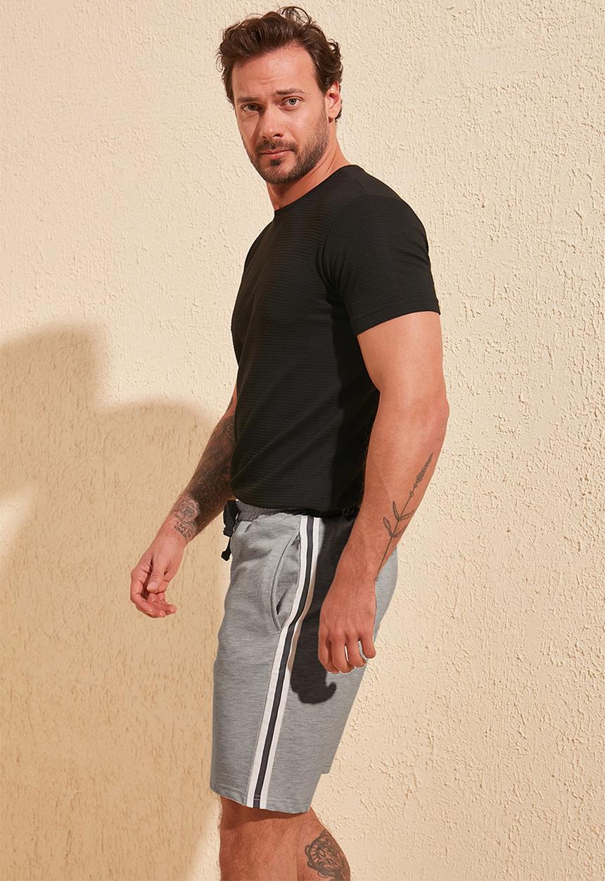 Trendyol - Side stripe shorts - grey