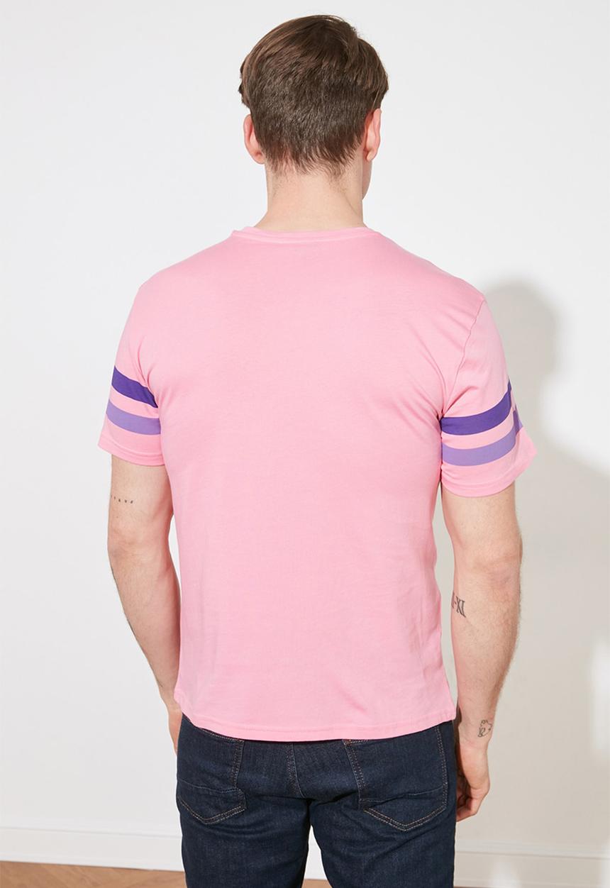 Trendyol - Unique printed short sleeve tee - pink