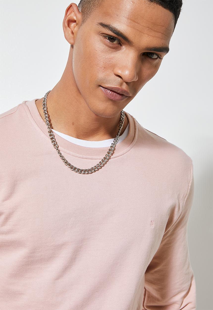 Superbalist - Brewer crew neck sweat - dusty pink