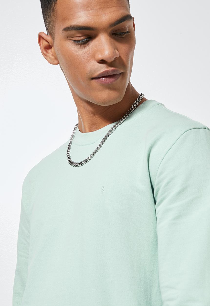Superbalist - Brewer crew neck sweat - dusty blue